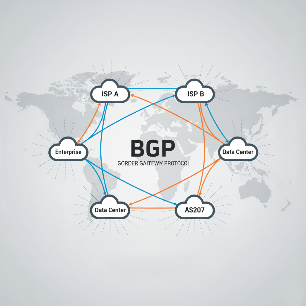Illustration of bgp session hosting and routing control