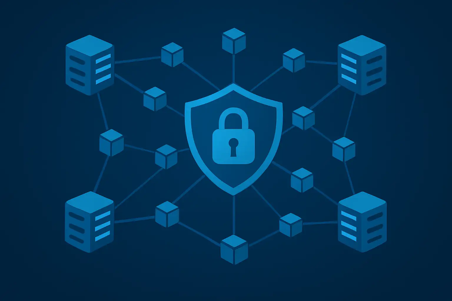 A secure, decentralized network visualization for blockchain servers